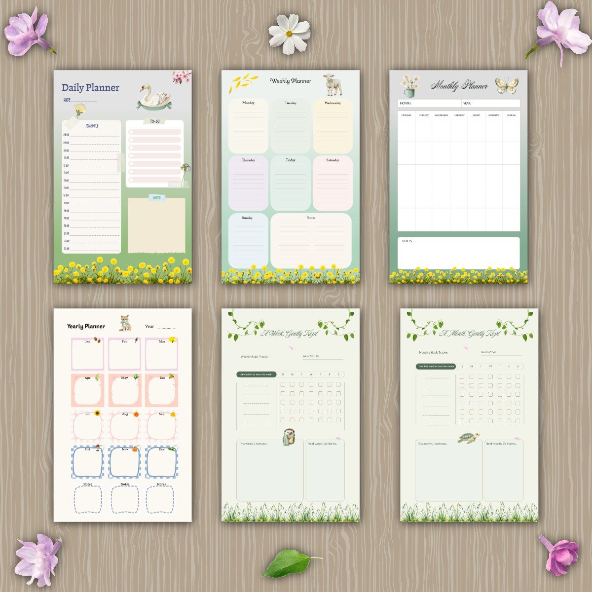 The Sage Woodland Complete Planner & Tracker Bundle